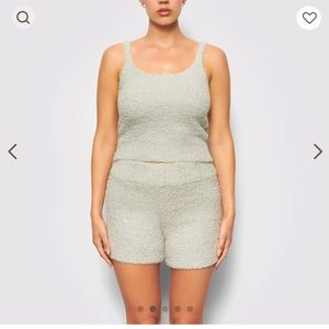 SKIMS COZY TANK AQUA S/M